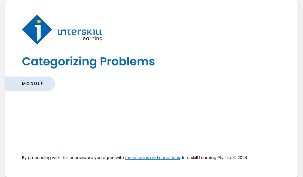 Categorizing Problems Categorizing Problems - Categorizing Problems screenshot
