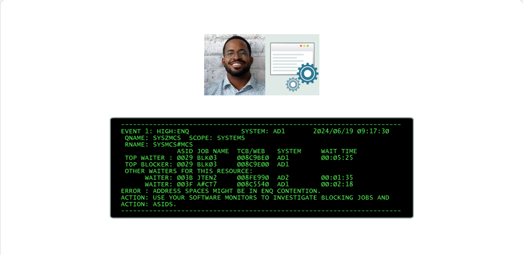 Categorizing Problems Using Runtime Diagnostics: Categorizing Problems - Checking for ENQ Contention screenshot
