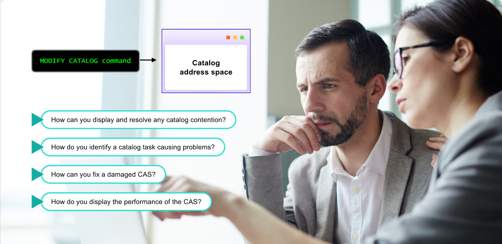 Working with the Catalog Address Space Understanding Catalogs: Working with the Catalog Address Space - CAS Activity screenshot